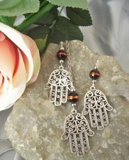 Toller Hamsa Fatimas Hand Anhänger f. Auto Rückspiegel Talisman NEU  (F79)