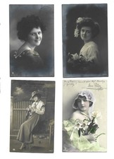 XX3254/ 4 x Foto AK Frauen 1909-22