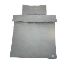 PINOLINO Bettwäsche-Set aus Musselin, grau, 100 % Baumwolle, 100 x 135 cm