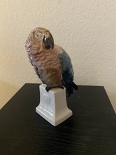 Rosenthal Moldenhauer Porzellan Figur Papagei, Art Deco, Signiert