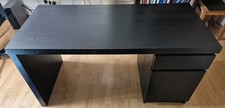 Ikea MALM Schreibtisch schwarz