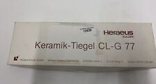 HERAEUS 10 x Keramiktiegel CL-G 77 # 12639