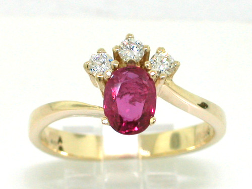 Rubin ring 585 gelbgold - rubin,