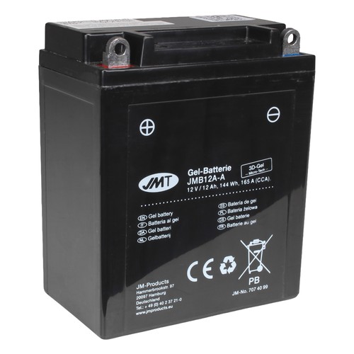 Jmt gel batterie yb12a - yb12a-a, 12