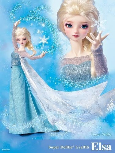 Super dollfie elsa volks puppe - super,