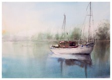 301 Original Aquarell Gemälde