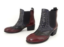 Zauberfrau-Berlin Schuhe Stiefel Damenstiefel Chelsea Boots Leder Gr. 39