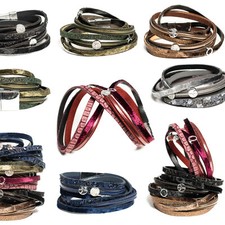 Wickelarmband Damen Samt