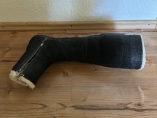 Gipsbein SLC Unterschenkelgips / Farbe: schwarz / Frottee / Links / Gr. 44