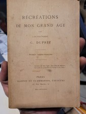 Recréations De Mon Grand Age