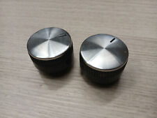 Drehregler Knopf High-End Musik Anlagen Elektrogeräte JVC Grundig Univer 2 Stück