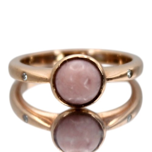 Gold rosa stein ring rose - gold, 9