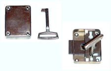 Vintage Schrankschloß DDR mit Schlüssel Maße 60x46x10mm - UNBENUTZT