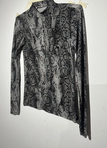 Schwarz weiße bluse mit - schwarz,