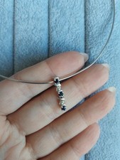 Silber 925 Kette mit Saphir