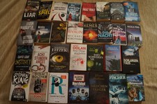Krimi Buch Sammlung, 30 x Spannung, Psychos, Abartigkeit, blutige Killerspiele