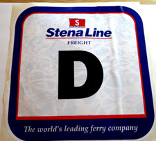XL Werbe-Aufkleber D Stena Line Freight World´s leading ferry company 80er Lkw