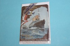 Blechpostkarte Hamburg-Amerika Linie, Nostalgic Metal-Card, Dampfer