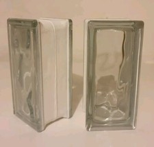 2 Glasbausteine Wolke klar 19x9x8 cm