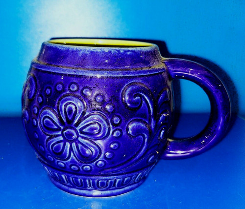 Ddr bierkrug 230 - g, dunkelblau