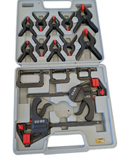 Brüder Mannesmann 10-tlg. Zwingen Set Klemmzwinge Handwerkzeuge im Koffer