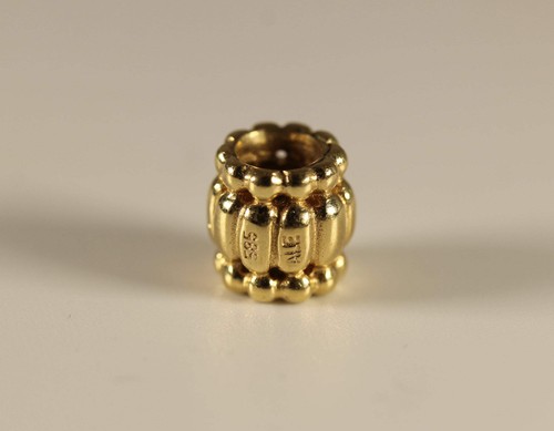 Pandora 14k gold barrel charm - 14k,