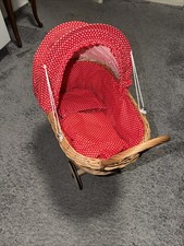 Puppenwagen - Holz Korb