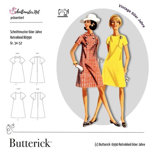 Schnittmuster retrokleid - schnittmuster,