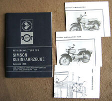 Betriebsanleitung Simson