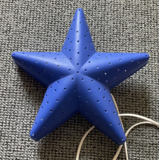 IKEA Wandlampe Smila, blauer Stern, für Kinder, mit Kippschalter, Vintage,