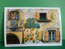 AK Scraffito-Fassade des Hauses Claglüna in Ardez Ansichtskarte Schweiz