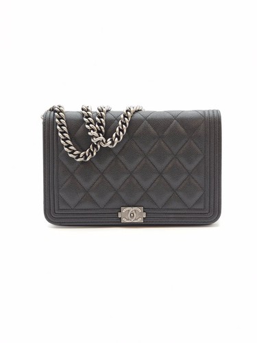Chanel boy woc caviar schwarz - caviar,