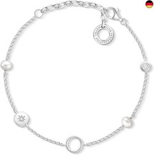 Thomas Sabo Damen Charm-Armband Steine Charm Club 925 Sterling Silber