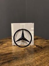 Stern W205 Schwarz Hochglanz selbstklebend Limousine Mercedes C Klasse Heck