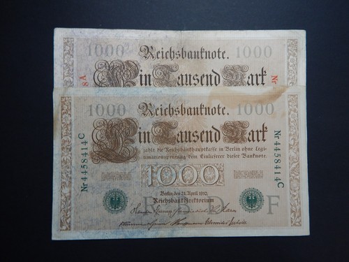 1000 mark reichsbanknoten - 1000,