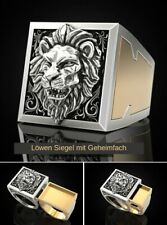 hochwertiger Ring | LÖWENKOPF mit GEHEIMFACH | Secret | RA