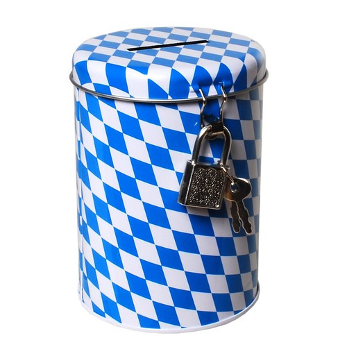 Spardose mit schloss - spardose,