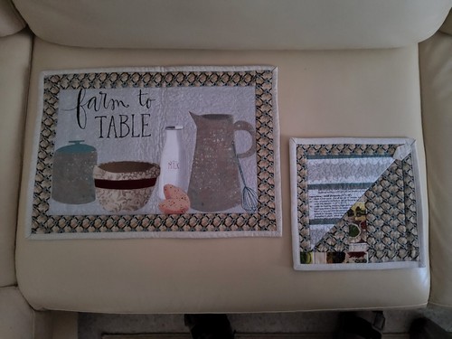 Patchwork tischset handarbeit - tischset,