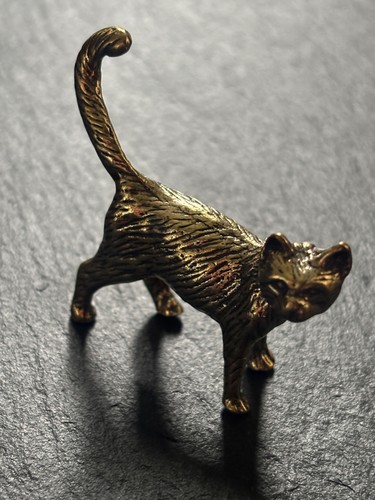 Katze messing massiv langer - massiv, |