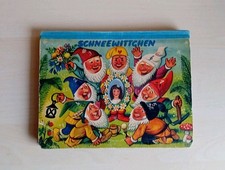 1959 Schneewittchen 7 Zwerge Pop up Kinderbuch Klappbuch Märchen Vintage DDR alt