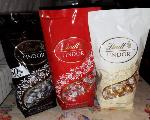 Lindt schokolade pralinen - 3x,