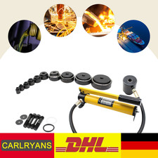 15T Hydraulisch Blechlocher Lochstanze Zylinder Hydraulikpumpe Satz 16mm-101mm.