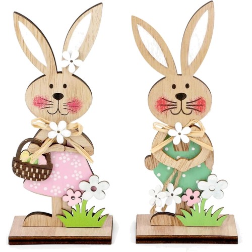 Holz osterhasen deko ostern - osterhasen,