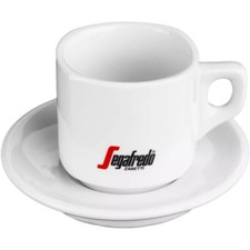 4x Segafredo Caffe Latte Cappuccinotasse mit Unterteller 265ml
