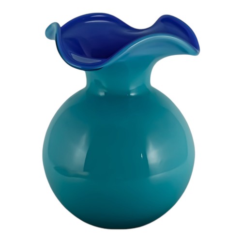 Murano glasvase hellblau - glasvase,