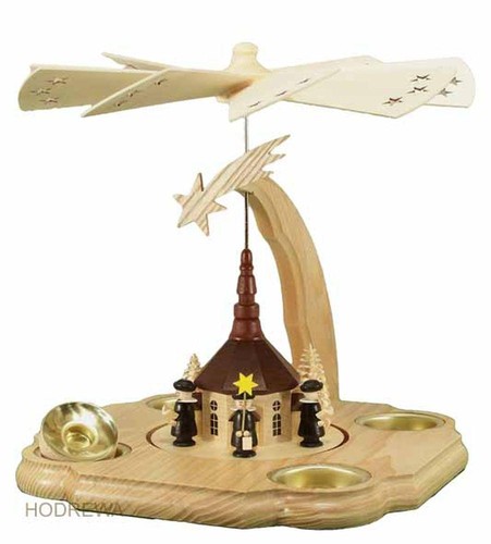 Pyramide mit kirche teelicht - mit,