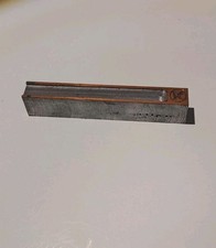 DDR Konsum Klischee Druckplatte Druckstock Stempel Buchdruck