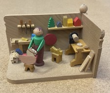 Graupner Tischlerwerkstatt Holzminiaturen Handarbeit Erzgebirge Puppenstube