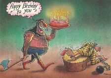 2/320  AK CARTOON --- FREUNDLICHER HENKER --- SCHARFES WERKZEUG --- TORTE sign.