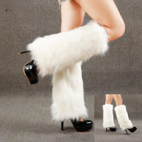 Weiße faux fox fell - weiße, faux-fox-fell
